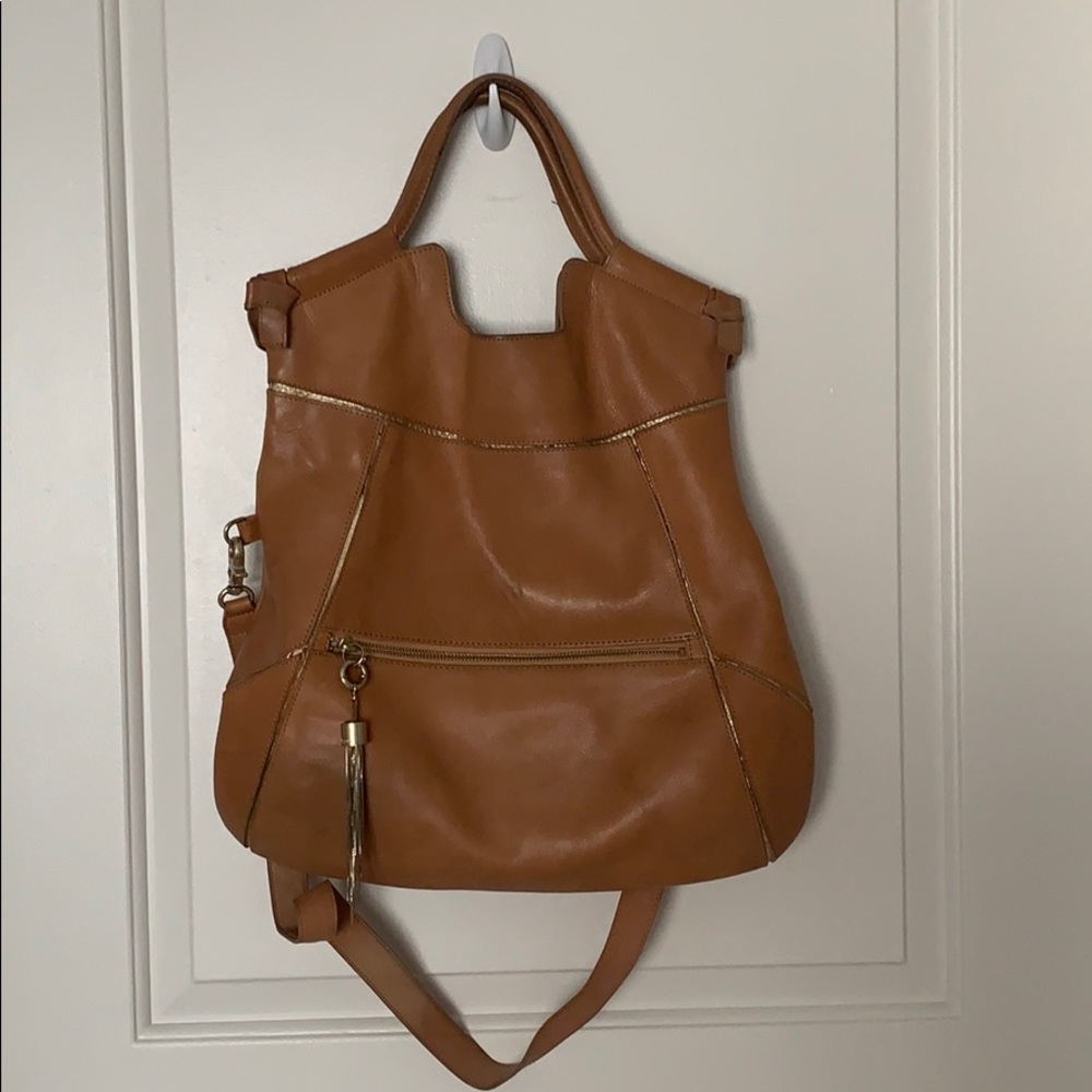 Foley + Corinna Tote Bag in cognac brown